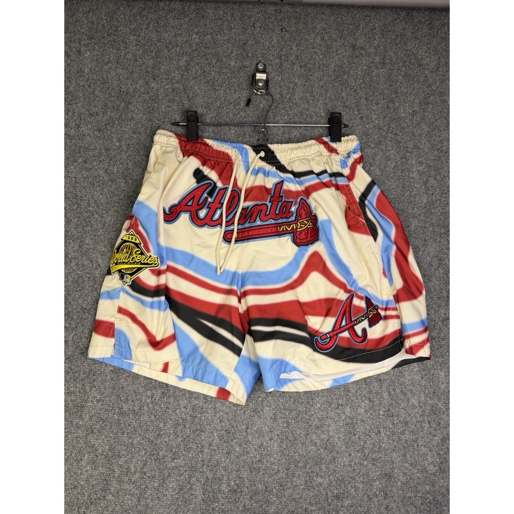 Men's Pro Standard MLB Atlanta Braves Mesh Lined Shorts Size XL 95 World Series